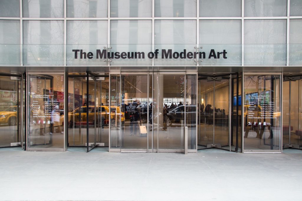 NEW YORK CITY - MARCH 14:  Street view of Museum of Modern Art in Manhattan.  The MoMA was founded in 1929.