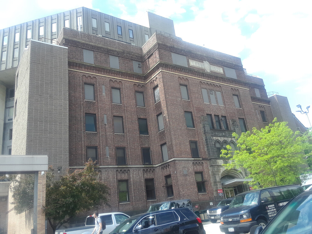 Build 1851 St Johns Hospital  now interfaith Medical Center located on Atlantic ave in the Bedford Stuyvesant section of Brooklyn New York May 17, 2019