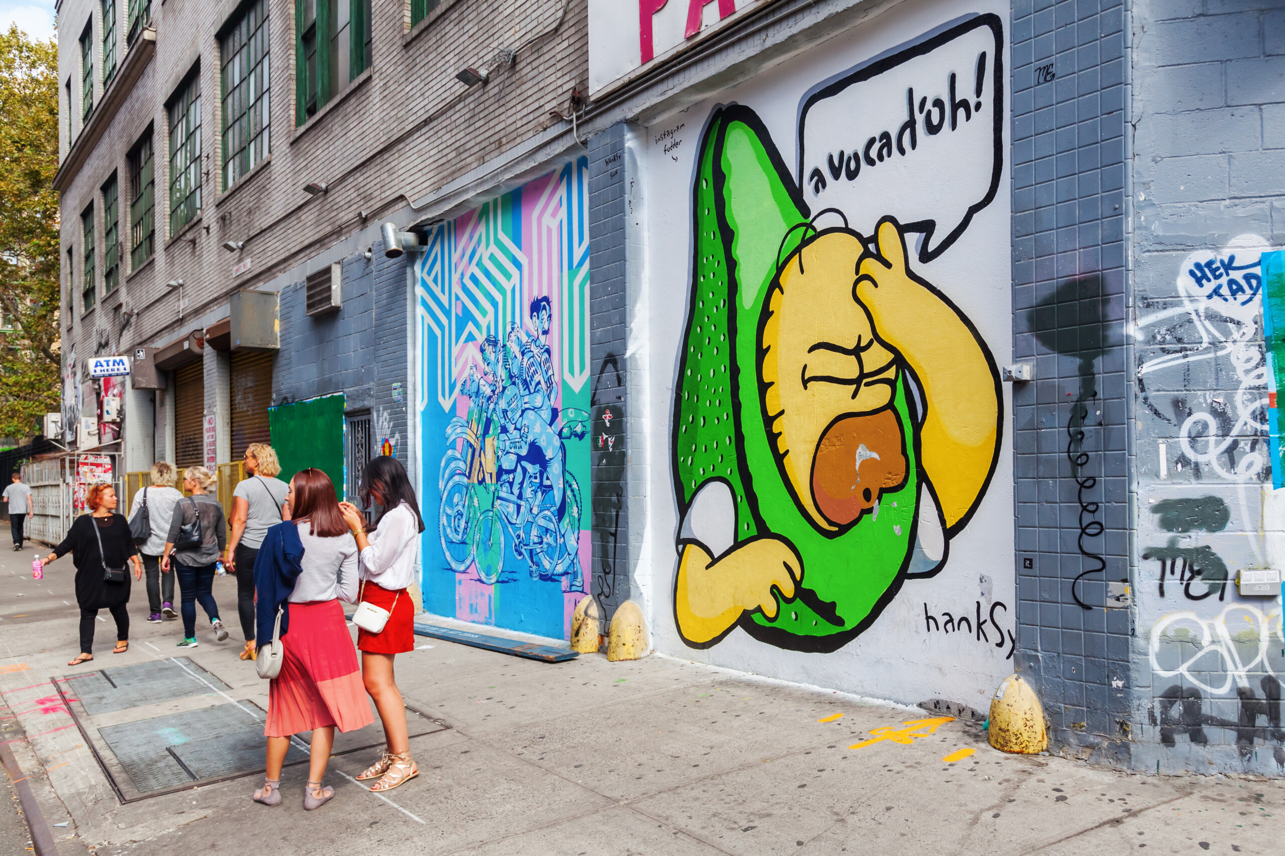 NOWY JORK - graffiti w centrum Manhattanu z udziałem niezidentyfikowanych osób, licencja: shutterstock/By CChristian Mueller