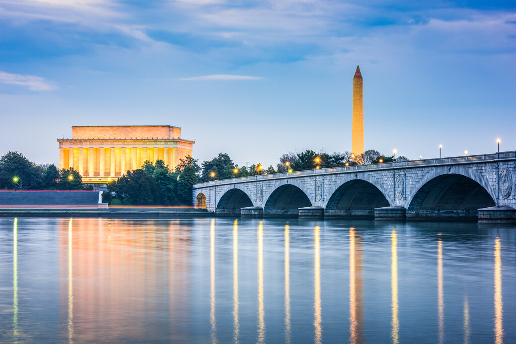 Waszyngton, panorama nad rzeką Potomac., licencja: shutterstock/By sepavo